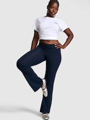 Victoria's Secret PINK Navy Blue Foldover Leggings - Image 1 of 2