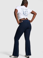 Victoria's Secret PINK Navy Blue Foldover Leggings - Image 2 of 2