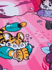 Speedo Girls Pink Learn to Swim Sun Protection Top & Shorts - Image 9 of 9