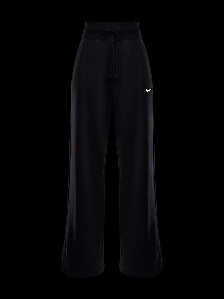 Nike Black Phoenix Fleece High Waisted Wide Leg Joggers - Image 6 of 7