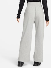 Nike Dark Grey Heather Phoenix Fleece High Waisted Wide Leg Joggers - Image 2 of 7