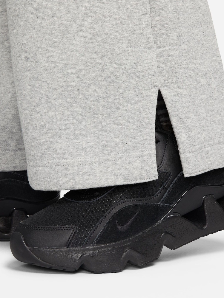 Donkergrijs gemêleerd - Nike Phoenix fleece joggingbroek met hoge taille en wijde pijpen - Image 6 of 7