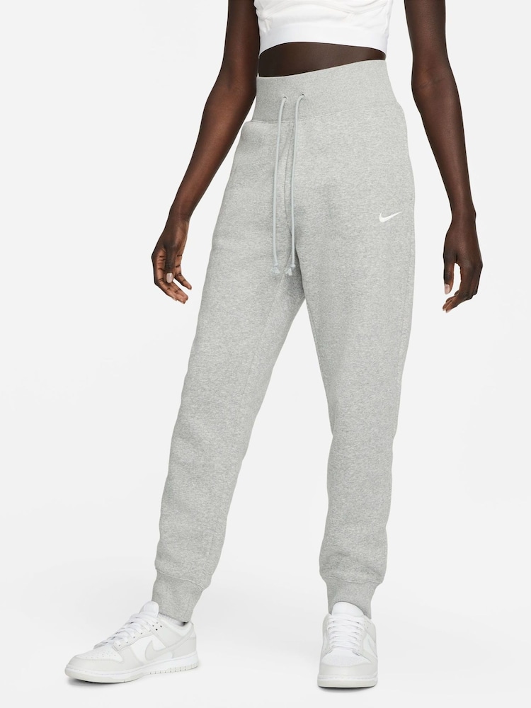 Nike Dark Grey Heather Standard Mini Swoosh Joggers - Image 1 of 5