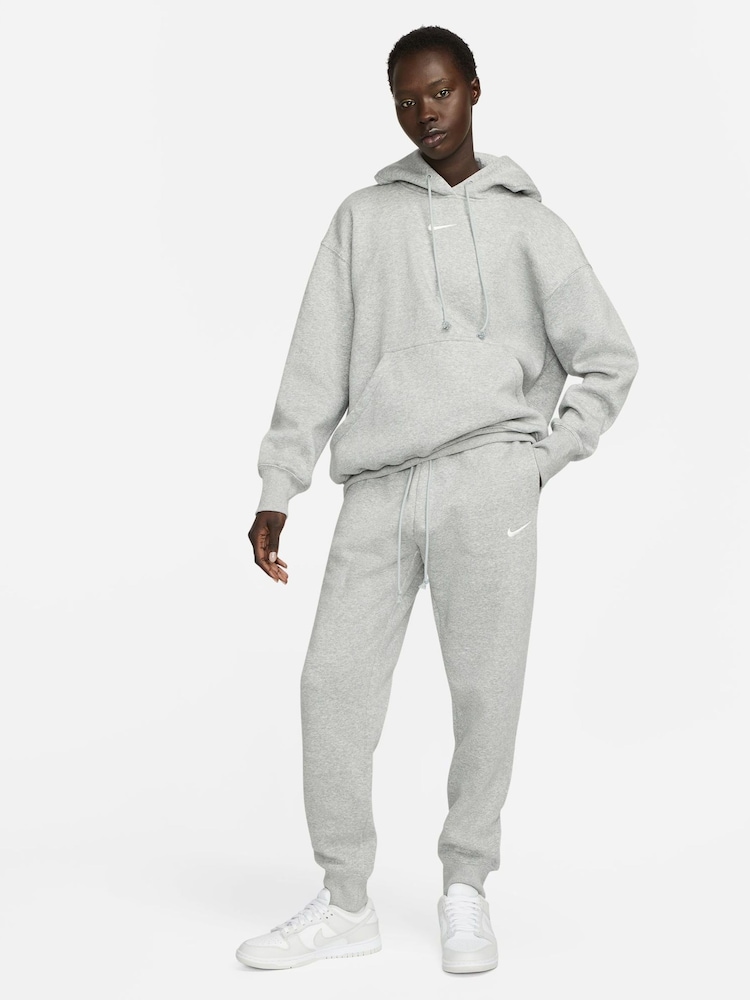 Nike Dark Grey Heather Standard Mini Swoosh Joggers - Image 3 of 5