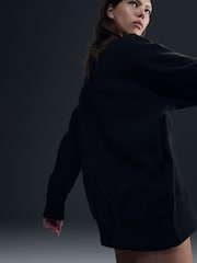 Nike Black Oversized Mini Swoosh Sweatshirt - Image 4 of 7