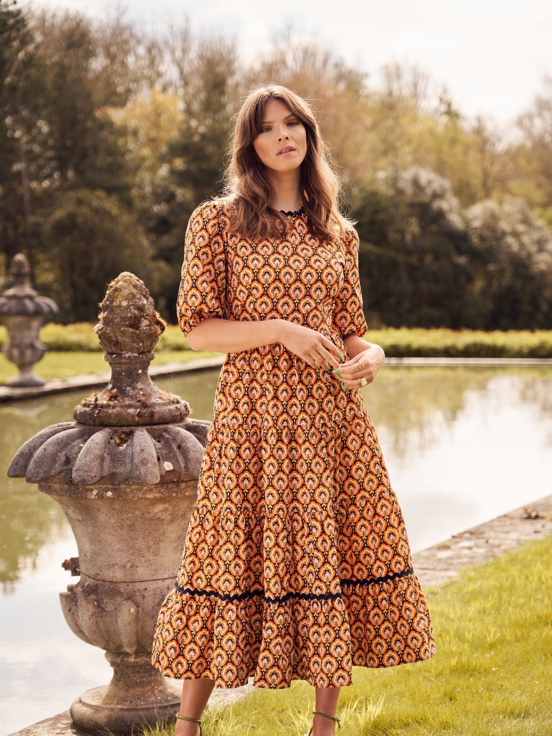 Smock midi dress uk 2025