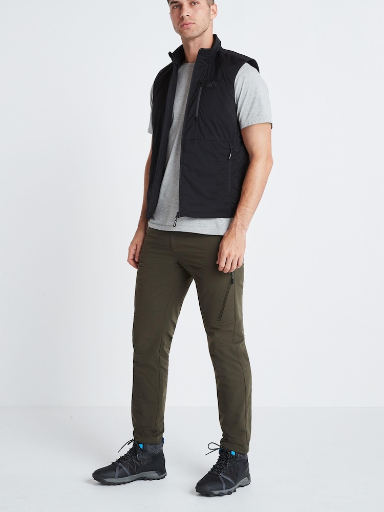Khaki Green Slim Fit Shower Resistant Duratrek Walking Trousers - Image 2 of 8