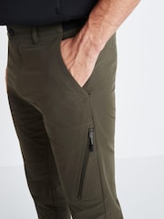Khaki Green Slim Fit Shower Resistant Duratrek Walking Trousers - Image 4 of 8