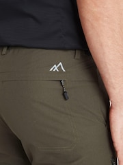 Khaki Green Slim Fit Shower Resistant Duratrek Walking Trousers - Image 5 of 8