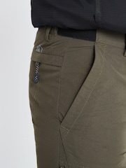Khaki Green Slim Fit Shower Resistant Duratrek Walking Trousers - Image 6 of 8