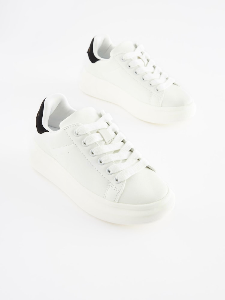 White Lace-Up Shoes - Image 1 of 9 White Lace-Up Shoes - Image 1 of 9