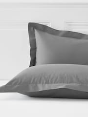 Set of 2 Grey Mid Cotton Rich Pillowcases - Image 1 of 2