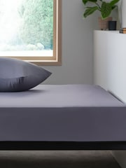 Charcoal Grey Easy Care Polycotton Fitted Sheet - Image 3 of 4