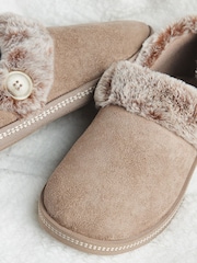 Skechers Brown Cosy Campfire Fresh Toast Womens Slippers - Image 1 of 5