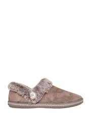 Skechers Brown Cosy Campfire Fresh Toast Womens Slippers - Image 2 of 5
