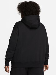 Nike Black/ Chrome Oversized Curve Zip Hoodie - Image 2 of 10