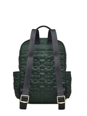 Radley London Green Finsbury Park Flower Quilt Medium Ziptop Backpack - Image 2 of 4
