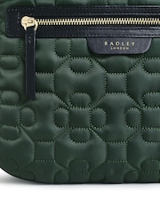 Radley London Green Finsbury Park Flower Quilt Medium Ziptop Backpack - Image 4 of 4