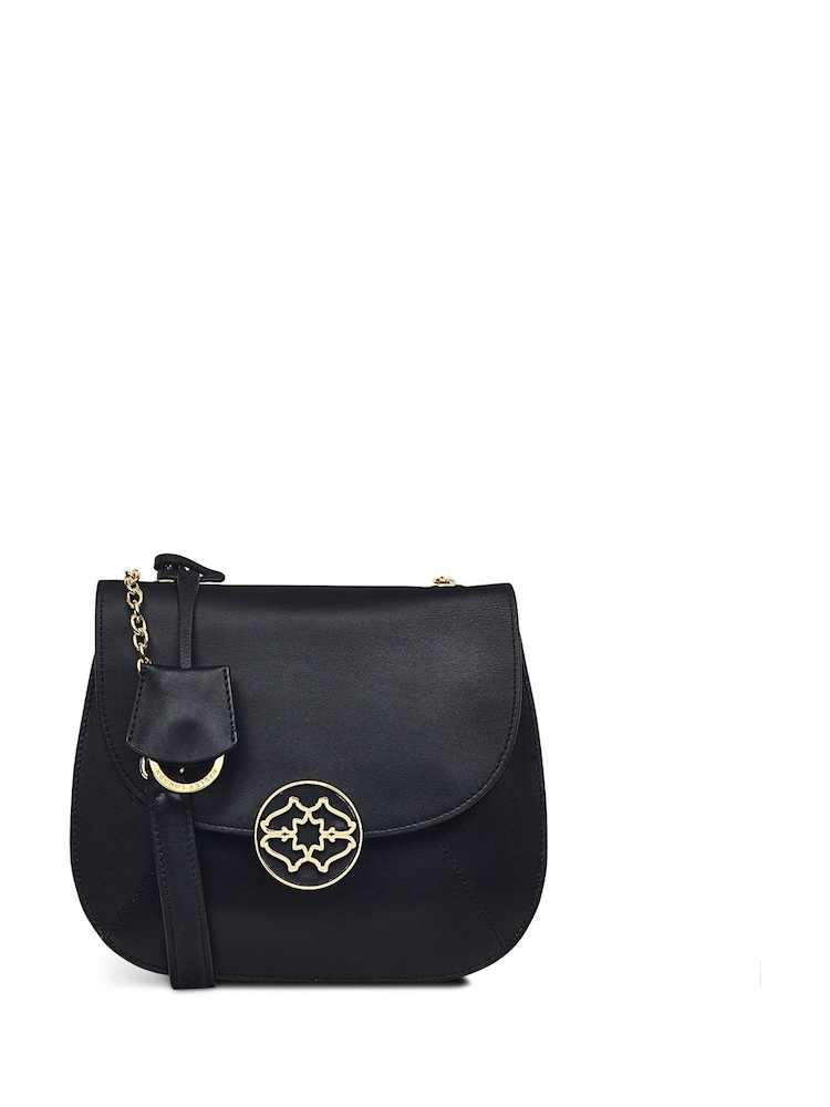 Radley London Burton Way Small Flapover Crossbody Black Bag - Image 1 of 4