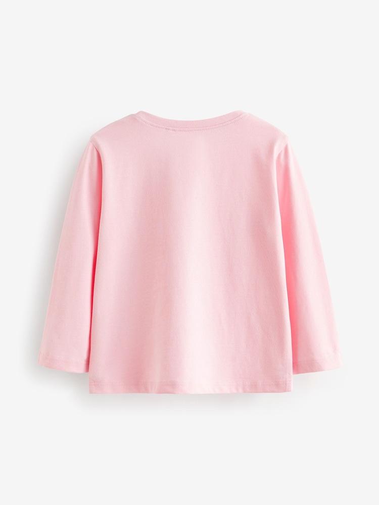 Core Multicolour 100% Cotton Long Sleeve T-Shirts 7 Pack (3mths-7yrs) - Image 2 of 3