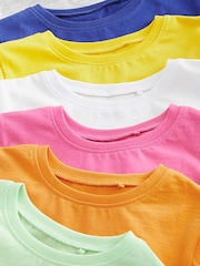 Bright Multicolour 100% Cotton Long Sleeve T-Shirts 7 Pack (3mths-7yrs) - Image 3 of 3