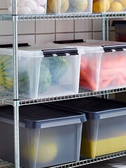 Orthex Set of 4 Grey Smartstore 33L Dry Water Resistant Storage Boxes - Image 2 of 5