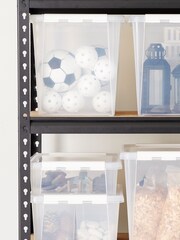 Orthex Set of 3 Clear 14L Clear Storage Boxes - Image 3 of 5