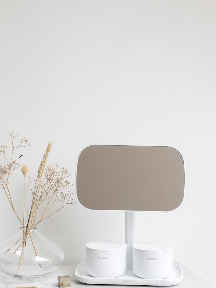 Brabantia White ReNew Storage Tray Mirror - Image 2 of 4