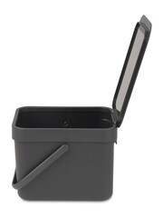 Brabantia Grey Sort & Go 6L Waste Bin - Image 5 of 6