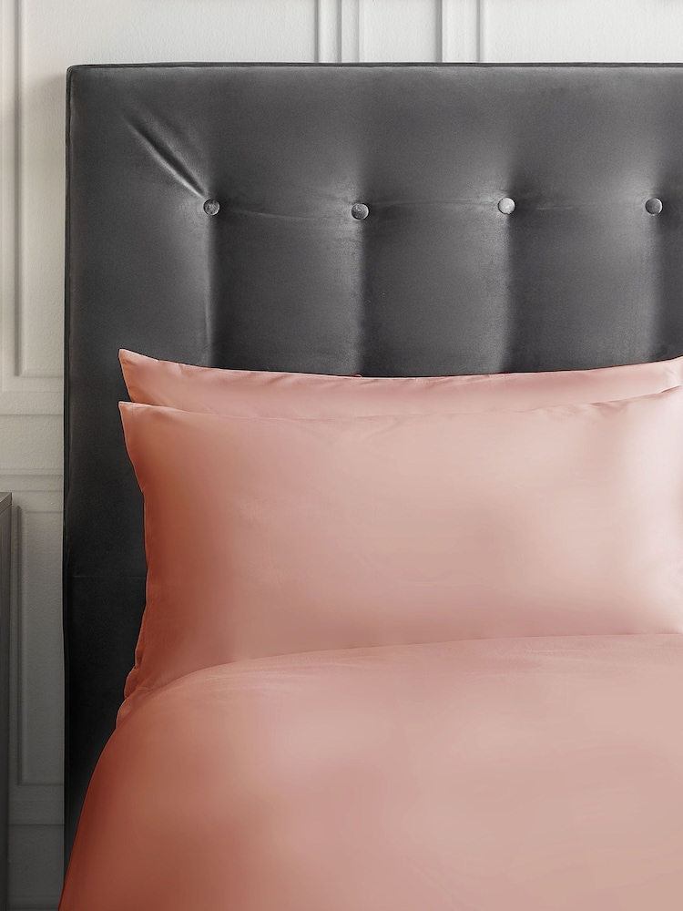 Silentnight Blush Pink Pure 100% Cotton Pillowcases - Image 2 of 4