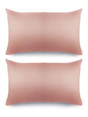 Silentnight Blush Pink Pure 100% Cotton Pillowcases - Image 3 of 4