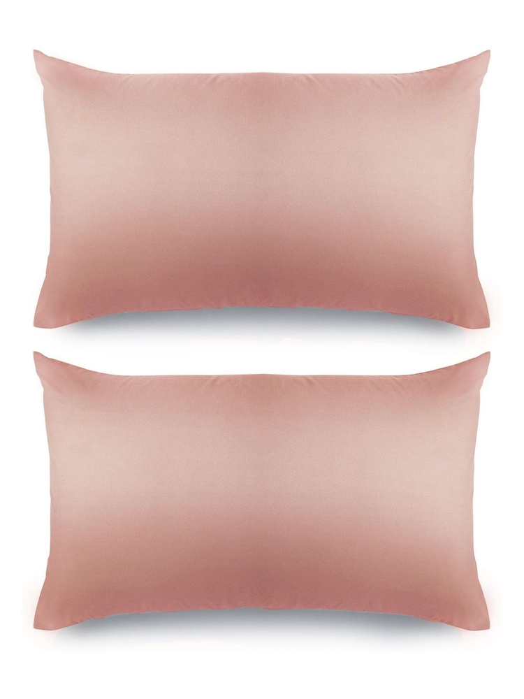 Silentnight Blush Pink Pure 100% Cotton Pillowcases - Image 3 of 4