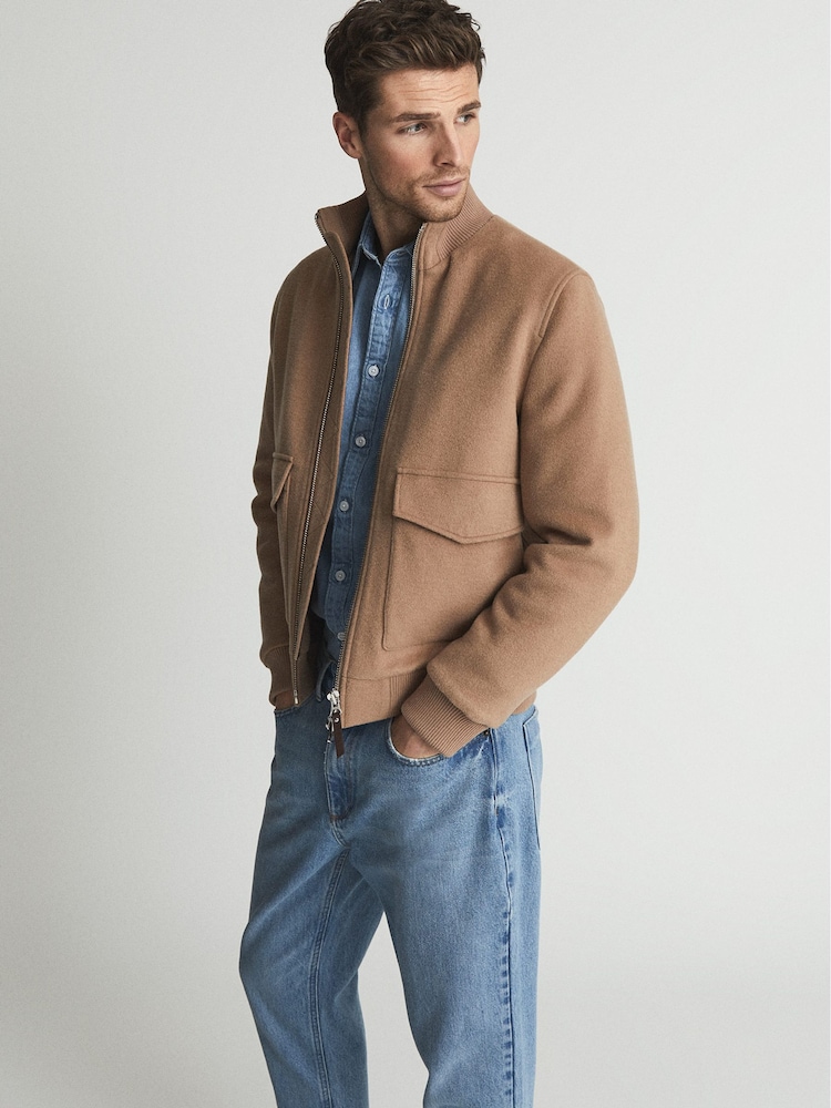 Reiss Blue Benedict Washed Cropped Jeans - Image 6 of 6 Reiss Blue Benedict Washed Cropped Jeans - Image 6 of 6