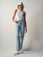 Bleach Blue Ripped - Own 90s Straight-Jeans - Bild 1 von 10