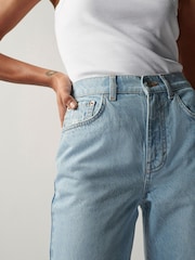 Bleach Blue Ripped - Own 90s Straight-Jeans - Bild 7 von 10