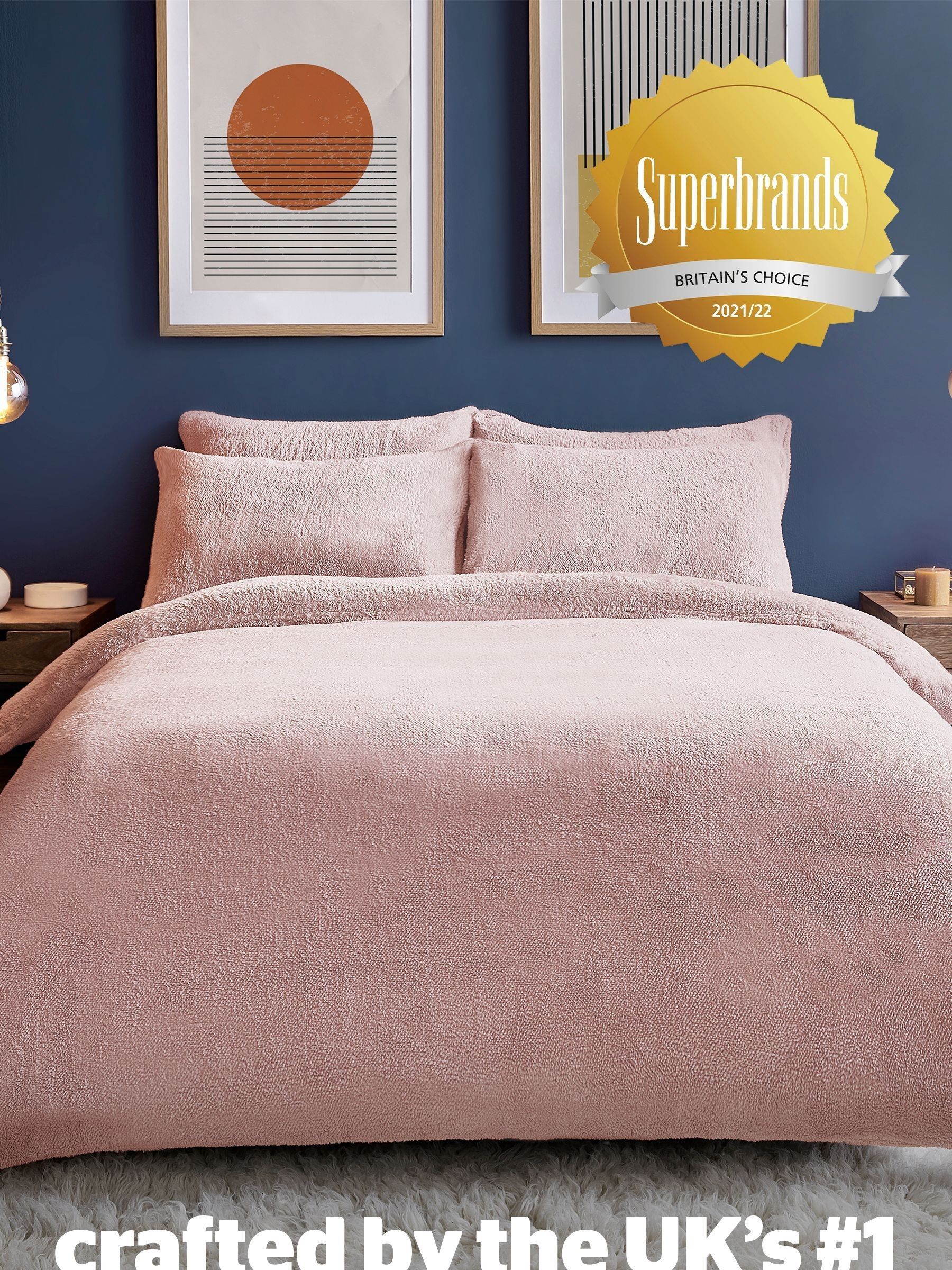 Silent night teddy fleece duvet set tesco discount