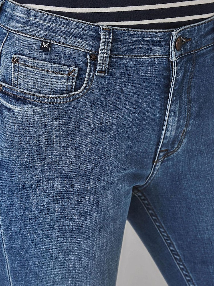 Crew Clothing Company Blue Skinny Jeans - Image 5 of 5