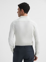Reiss Ecru Baron Mercerised Jersey Shirt - Image 5 of 7