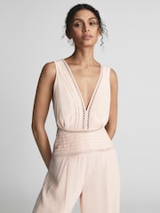 Reiss Maeve ワイドレッグ リゾート ジャンプスーツ - 画像 1 / 7