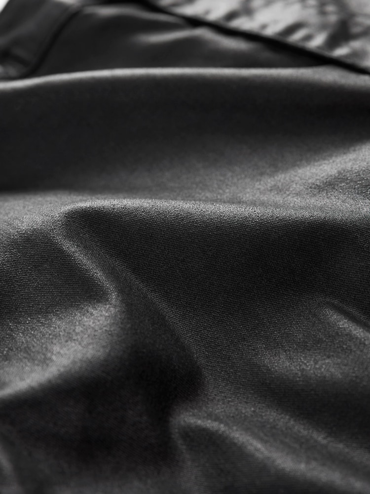 Black Coated Straight Leg Jeans - Image 6 of 6