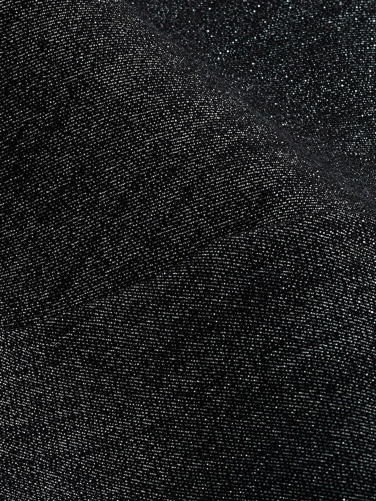 Black Glitter Skinny Jeans - Image 6 of 6