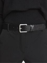 أسود - حزام جلد Annexe من Reiss - صورة 2 من 5