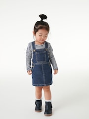 Indigo Blue Denim Pinafore Dress (3mths-7yrs) - Image 1 of 6