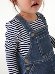 Indigo Blue Denim Pinafore Dress (3mths-7yrs) - Image 3 of 6