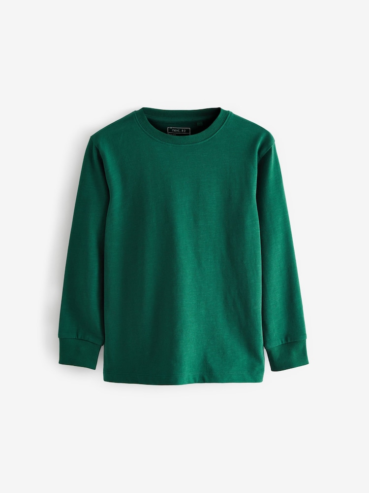 Verde bosque - Camiseta de manga larga calentita (3-16años) - Imagen 1 de 3 Verde bosque - Camiseta de manga larga calentita (3-16años) - Imagen 1 de 3