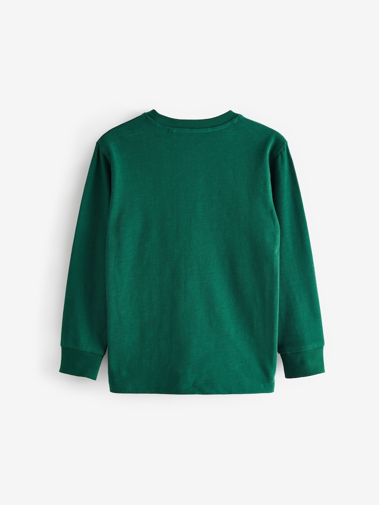 Green Forest Long Sleeve Cosy T-Shirt (3-16yrs) - Image 2 of 3