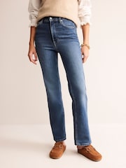 Boden Light Blue High Rise True Straight Jeans - Image 1 of 6