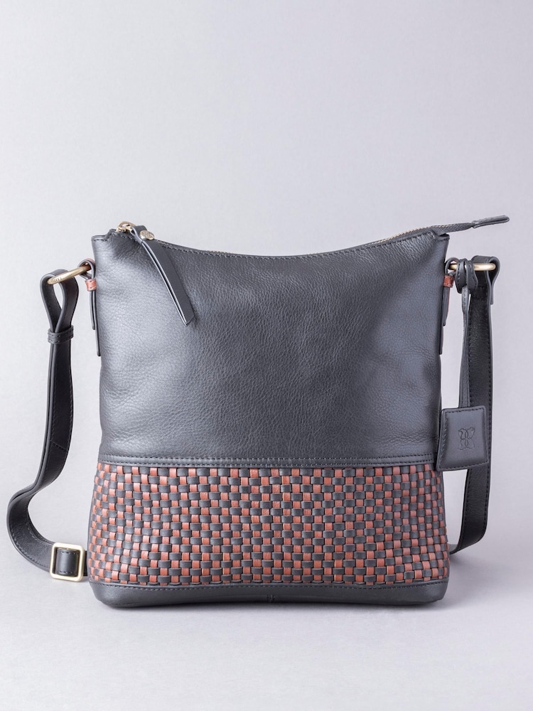 Lakeland Leather Black Waverton Leather Cross-Body Bag - Image 1 of 5