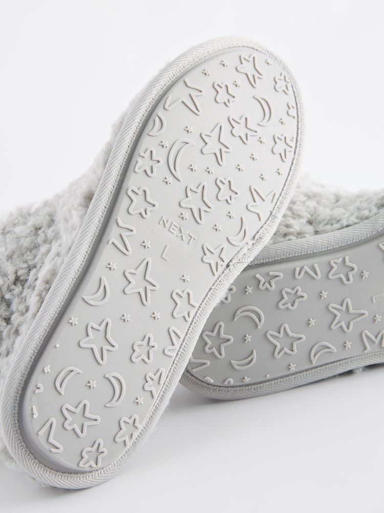Grey Faux Fur Cosy Boot Slippers - Image 7 of 7