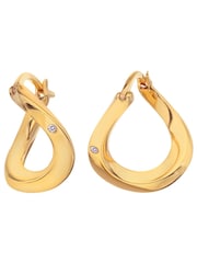 Hot Diamonds X Jac Jossa Gold Tone Soul Twist Earrings - Image 2 of 3